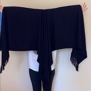 J.Crew Black Poncho